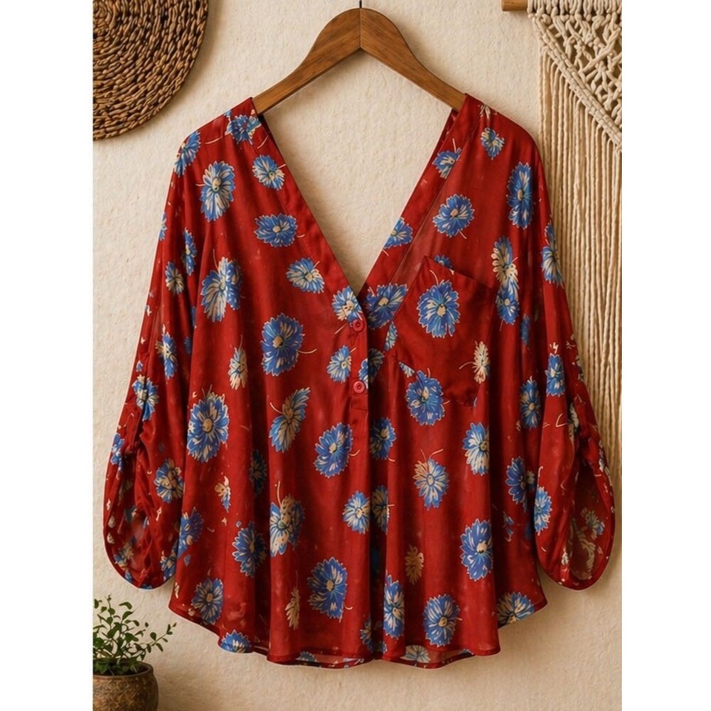 Pins &‎ Needles Floral Top Size Small